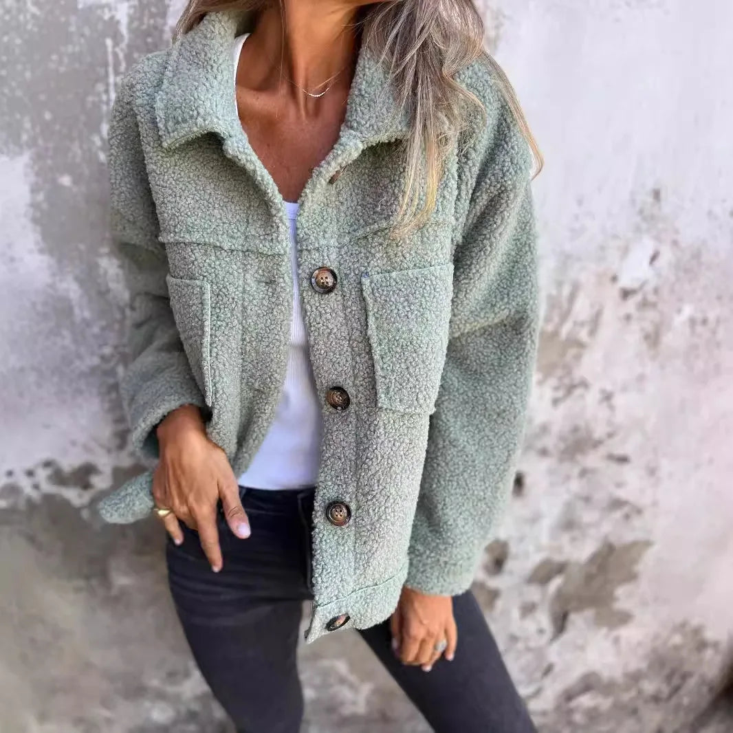 Olivia™ | Lyxig Lammullskappa